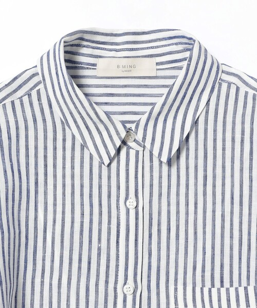 B:MING by BEAMS（ビーミングバイビームス）の「【冷房対策】ルランゼフィール リネン シャツ（S～M）（シャツ/ブラウス・レディース・ネイビー/その他1/その他/オフホワイト・MEDIUM/SMALL）」の22枚目の写真