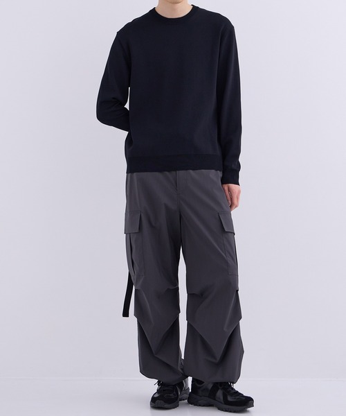 UNITED TOKYO コレクションライン ブラックカーゴパンツ マイクロスエード カーゴパンツ(1 BLACK): : メンズ｜UNITED