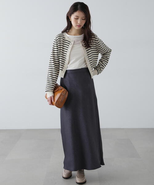 FREE'S MART（フリーズマート）の「◆ドットボタンクルーネックカーディガン（カーディガン/ボレロ・レディース・ホワイト系その他/レッド/ネイビー・FREE）」の14枚目の写真