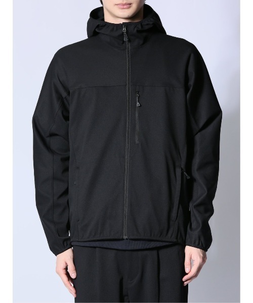 m.f.editorial（エムエフエディトリアル）の「【ストレッチ ウォッシャブル】m.f.エディトリアル メンズ circle motion JERSEY フーデットアウター(セットアップ可能)（パーカー・メンズ・ブラック/グレー系その他2・LARGE/X-LARGE/MEDIUM）」の9枚目の写真