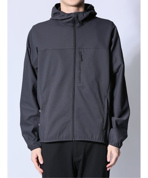 m.f.editorial（エムエフエディトリアル）の「【ストレッチ ウォッシャブル】m.f.エディトリアル メンズ circle motion JERSEY フーデットアウター(セットアップ可能)（パーカー・メンズ・ブラック/グレー系その他2・LARGE/X-LARGE/MEDIUM）」の20枚目の写真