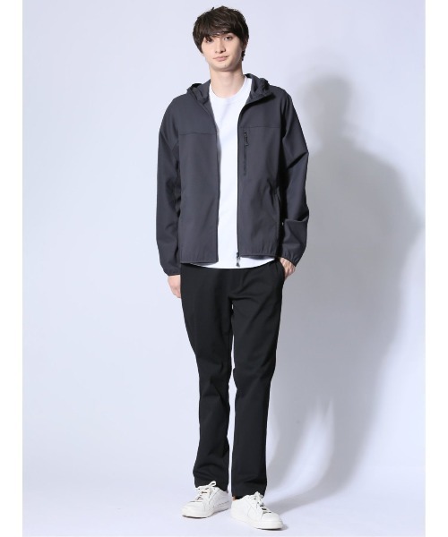 m.f.editorial（エムエフエディトリアル）の「【ストレッチ ウォッシャブル】m.f.エディトリアル メンズ circle motion JERSEY フーデットアウター(セットアップ可能)（パーカー・メンズ・ブラック/グレー系その他2・LARGE/X-LARGE/MEDIUM）」の7枚目の写真