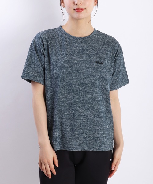 セール】FILA メランジ ワンポイント 半袖Tシャツ 吸水速乾 UV