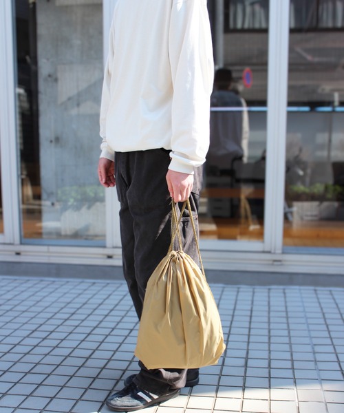 yield(イールド)の「【BAGS】バッグス ナイロン ジムサック シューズ入れ サブバック YN0031(エコバッグ/サブバッグ・レディース・ブラック/カーキ/チャコールグレー/ダークグリーン/ネイビー/オレンジ・FREE)」の14枚目の写真
