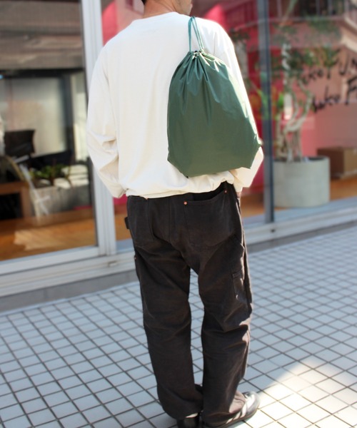 yield(イールド)の「【BAGS】バッグス ナイロン ジムサック シューズ入れ サブバック YN0031(エコバッグ/サブバッグ・レディース・ブラック/カーキ/チャコールグレー/ダークグリーン/ネイビー/オレンジ・FREE)」の13枚目の写真