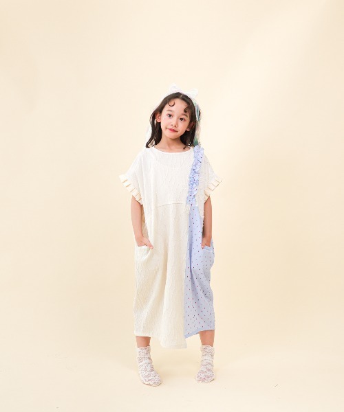 unica（ユニカ）の「切替えドルマンワンピース（ワンピース・キッズ・グリーン/ブラック/オフホワイト・XL/L/M/S）」の22枚目の写真