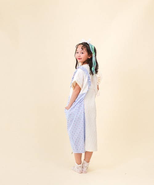 unica（ユニカ）の「切替えドルマンワンピース（ワンピース・キッズ・グリーン/ブラック/オフホワイト・XL/L/M/S）」の20枚目の写真