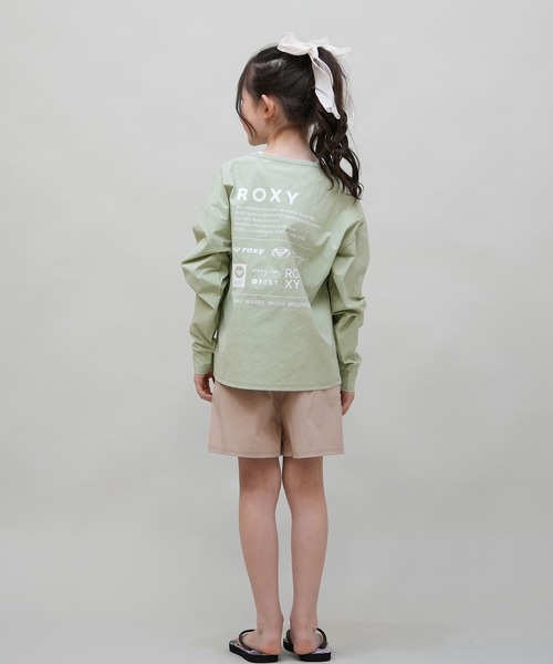 ROXY(ロキシー)の「ROXY/ロキシー MINI HEAR THE WAVES キッズ UVケア ラッシュガード TLY251108(ラッシュガード・キッズ・モスグリーン/ホワイト・120cm/130cm/140cm/150cm)」の13枚目の写真
