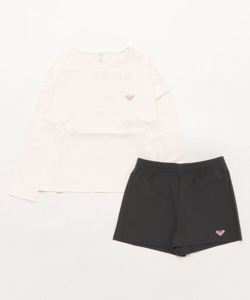 ROXY(ロキシー)の「ROXY/ロキシー MINI HEAR THE WAVES キッズ UVケア ラッシュガード TLY251108(ラッシュガード・キッズ・モスグリーン/ホワイト・120cm/130cm/140cm/150cm)」の14枚目の写真