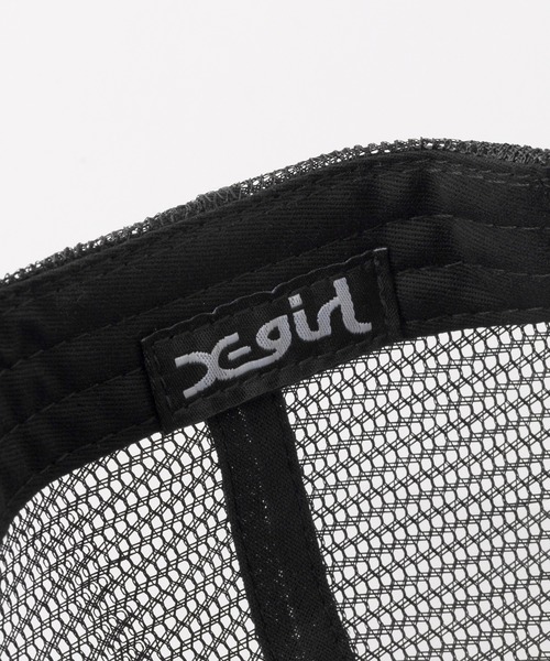 X-girl（エックスガール）の「HIBISCUS OVAL LOGO TRUCKER CAP（キャップ・レディース・ブラック/ネイビー/オリーブ・ONE SIZE）」の11枚目の写真