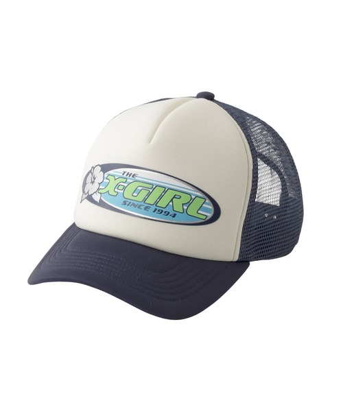 セール】HIBISCUS OVAL LOGO TRUCKER CAP（キャップ）｜X-girl