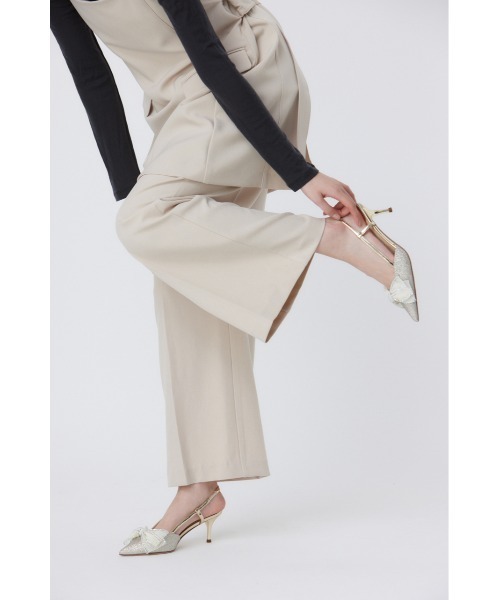 STACCATO（スタッカート）の「グリッターメッシュリボンパンプス（パンプス・レディース・シルバー/ゴールド・22.5cm/23cm/23.5cm/24cm/24.5cm）」の16枚目の写真
