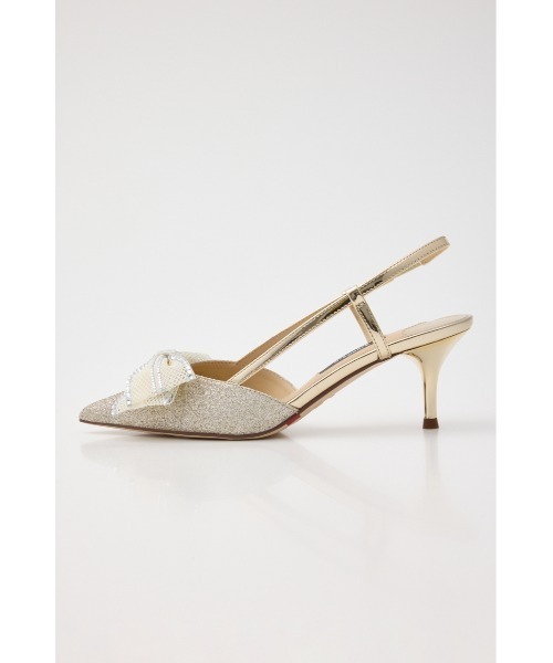 STACCATO（スタッカート）の「グリッターメッシュリボンパンプス（パンプス・レディース・シルバー/ゴールド・22.5cm/23cm/23.5cm/24cm/24.5cm）」の19枚目の写真