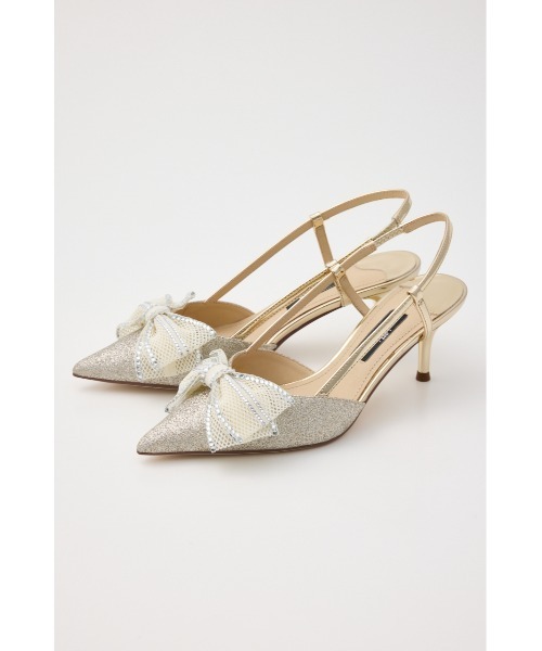 STACCATO（スタッカート）の「グリッターメッシュリボンパンプス（パンプス・レディース・シルバー/ゴールド・22.5cm/23cm/23.5cm/24cm/24.5cm）」の20枚目の写真