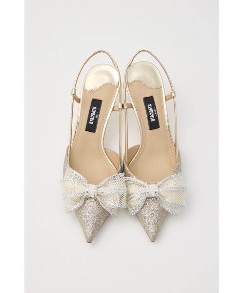 STACCATO（スタッカート）の「グリッターメッシュリボンパンプス（パンプス・レディース・シルバー/ゴールド・22.5cm/23cm/23.5cm/24cm/24.5cm）」の21枚目の写真