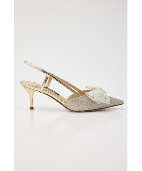 STACCATO（スタッカート）の「グリッターメッシュリボンパンプス（パンプス・レディース・シルバー/ゴールド・22.5cm/23cm/23.5cm/24cm/24.5cm）」の22枚目の写真