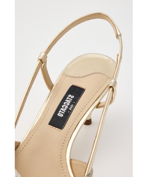 STACCATO（スタッカート）の「グリッターメッシュリボンパンプス（パンプス・レディース・シルバー/ゴールド・22.5cm/23cm/23.5cm/24cm/24.5cm）」の4枚目の写真