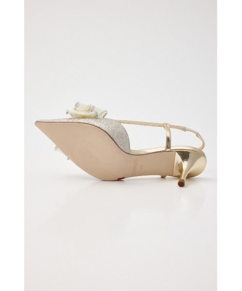 STACCATO（スタッカート）の「グリッターメッシュリボンパンプス（パンプス・レディース・シルバー/ゴールド・22.5cm/23cm/23.5cm/24cm/24.5cm）」の5枚目の写真