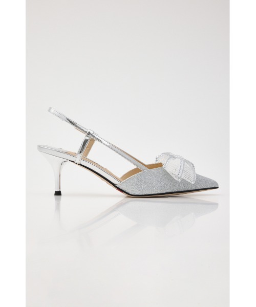 STACCATO（スタッカート）の「グリッターメッシュリボンパンプス（パンプス・レディース・シルバー/ゴールド・22.5cm/23cm/23.5cm/24cm/24.5cm）」の8枚目の写真