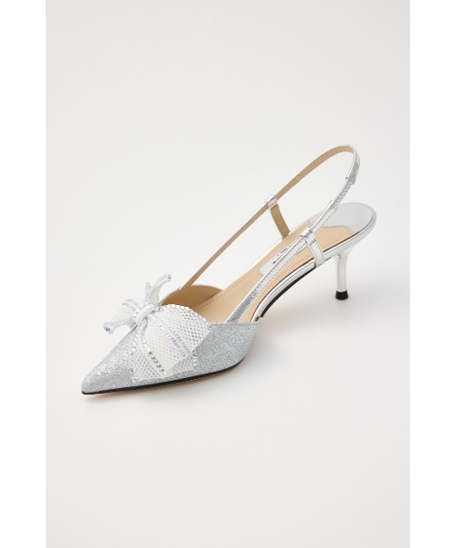 STACCATO（スタッカート）の「グリッターメッシュリボンパンプス（パンプス・レディース・シルバー/ゴールド・22.5cm/23cm/23.5cm/24cm/24.5cm）」の12枚目の写真