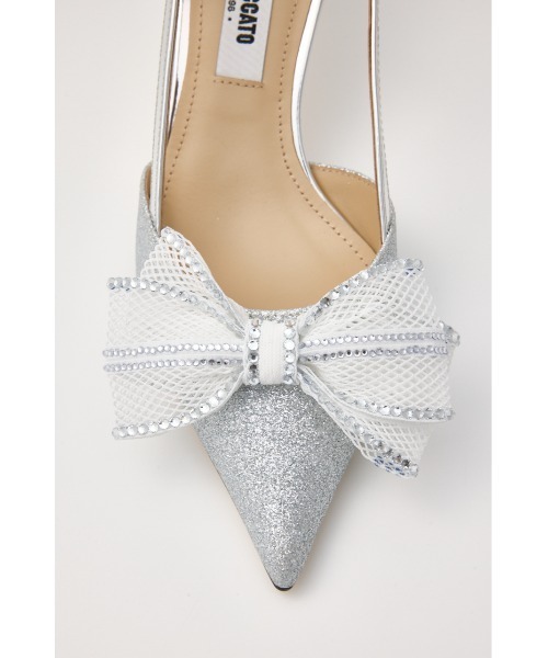 STACCATO（スタッカート）の「グリッターメッシュリボンパンプス（パンプス・レディース・シルバー/ゴールド・22.5cm/23cm/23.5cm/24cm/24.5cm）」の13枚目の写真