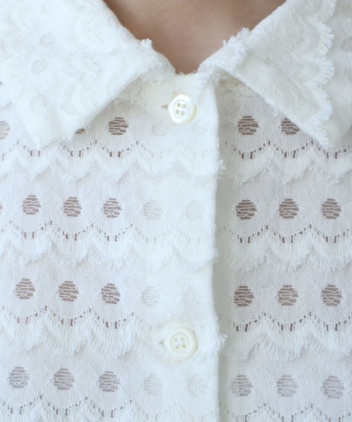 ブラウス シャツ naminami lace ブラウス レディース △naminami lace ブラウス（シャツ/ブラウス）｜bulle de savon