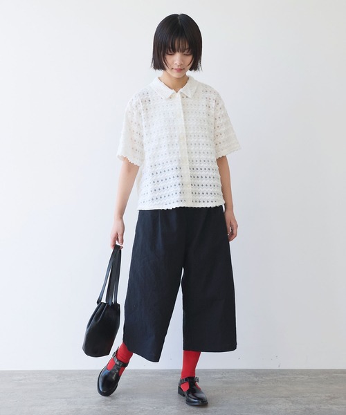 ブラウス シャツ naminami lace ブラウス レディース △naminami lace ブラウス（シャツ/ブラウス）｜bulle de savon
