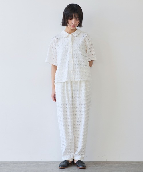 ブラウス シャツ naminami lace ブラウス レディース △naminami lace ブラウス（シャツ/ブラウス）｜bulle de savon