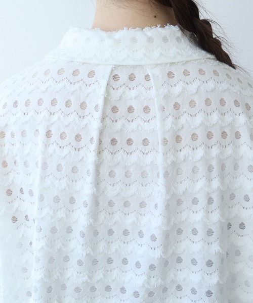 ブラウス シャツ naminami lace ブラウス レディース △naminami lace ブラウス（シャツ/ブラウス）｜bulle de savon