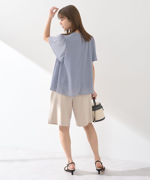 earth music&ecology（アースミュージックアンドエコロジー）の「タックハーフパンツ（その他パンツ・レディース・ベージュ/グレー/ブラック・S/M）」の18枚目の写真