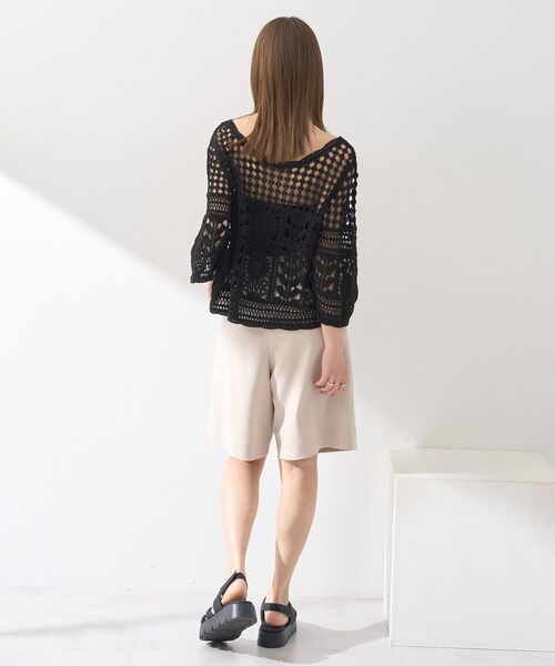 earth music&ecology（アースミュージックアンドエコロジー）の「タックハーフパンツ（その他パンツ・レディース・ベージュ/グレー/ブラック・S/M）」の21枚目の写真