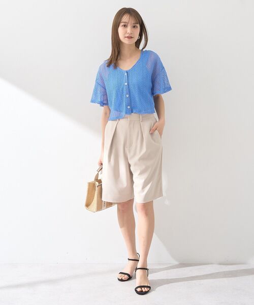 earth music&ecology（アースミュージックアンドエコロジー）の「タックハーフパンツ（その他パンツ・レディース・ベージュ/グレー/ブラック・S/M）」の22枚目の写真