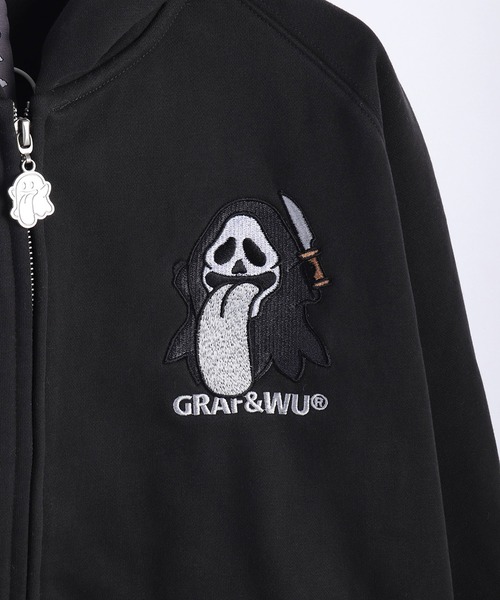 GRAF&WU(グラフアンドユー)の「GRAF&WU グラフアンドウー カーニバルシリーズ ベロ フルジップパーカー(パーカー・メンズ・オートミール/ブラック/グレー/アッシュ/ブラウン/グレー系その他/ブラック系その他・M/L/XL)」の16枚目の写真