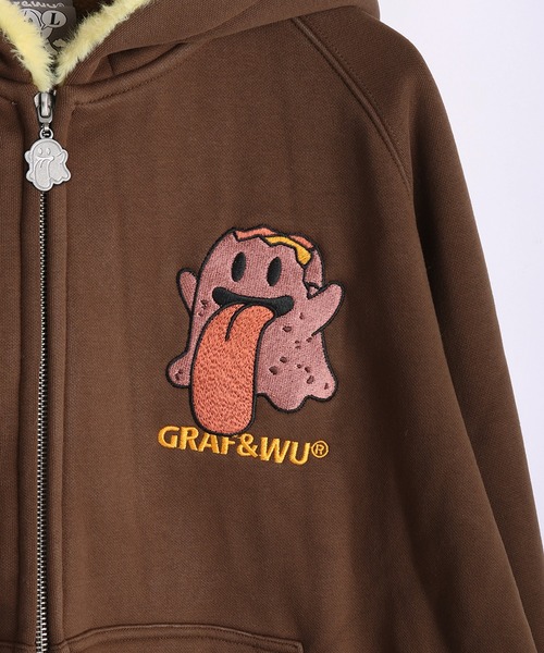 GRAF&WU(グラフアンドユー)の「GRAF&WU グラフアンドウー カーニバルシリーズ ベロ フルジップパーカー(パーカー・メンズ・オートミール/ブラック/グレー/アッシュ/ブラウン/グレー系その他/ブラック系その他・M/L/XL)」の15枚目の写真