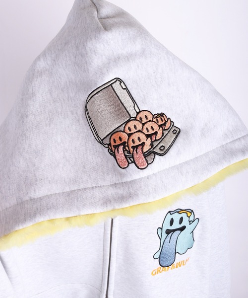 GRAF&WU(グラフアンドユー)の「GRAF&WU グラフアンドウー カーニバルシリーズ ベロ フルジップパーカー(パーカー・メンズ・オートミール/ブラック/グレー/アッシュ/ブラウン/グレー系その他/ブラック系その他・M/L/XL)」の17枚目の写真