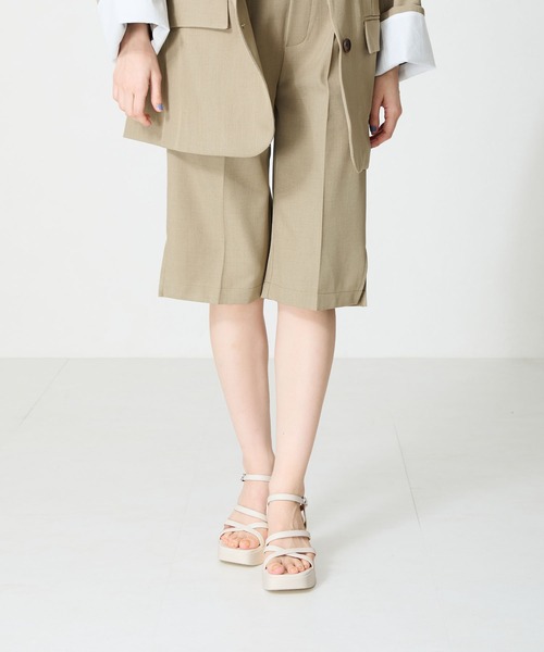 ORiental TRaffic(オリエンタルトラフィック)の「ナローストラップ厚底ヒールサンダル/51203(サンダル・レディース・ホワイト/ブルー/ブラック・LL/L/M/S/SS/3L)」の6枚目の写真