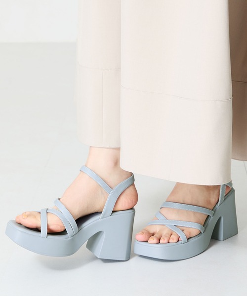 ORiental TRaffic(オリエンタルトラフィック)の「ナローストラップ厚底ヒールサンダル/51203(サンダル・レディース・ホワイト/ブルー/ブラック・LL/L/M/S/SS/3L)」の20枚目の写真