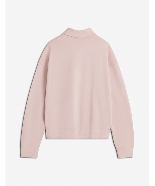 Maison Kitsune（メゾンキツネ）の「BOLD FOX HEAD FLEECE OVERSIZE POLO SWEATSHIRT（スウェット・メンズ・スモークピンク・S/M/L/XL/XS）」の2枚目の写真