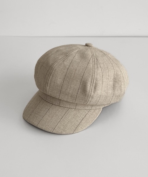 CANAL JEAN(キャナルジーン)の「El mar ストライプキャスケット(キャスケット・レディース・アイボリー・ONE SIZE)」の6枚目の写真