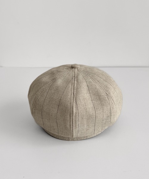 CANAL JEAN(キャナルジーン)の「El mar ストライプキャスケット(キャスケット・レディース・アイボリー・ONE SIZE)」の8枚目の写真