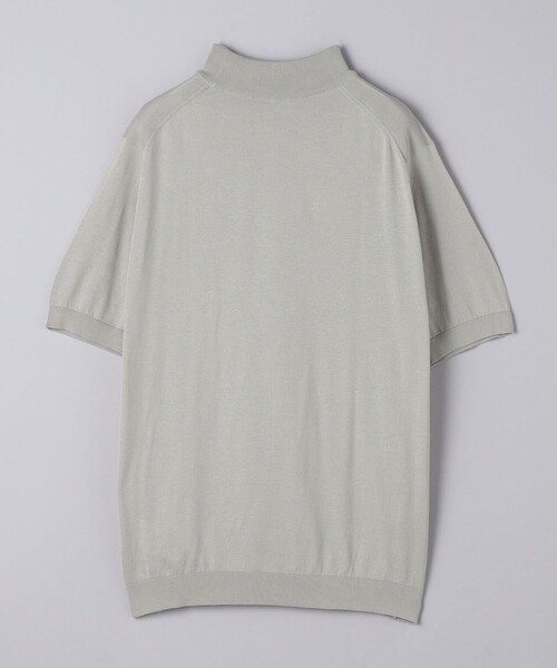格安新品  JOHN SMEDLEY＞ ARBER/コットン ショートスリーブ モックネック トップス