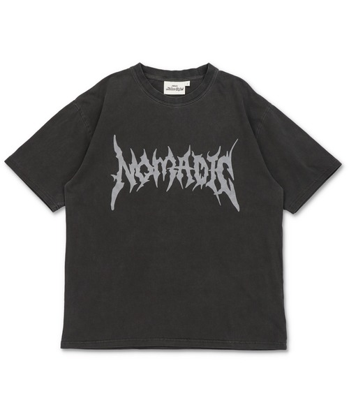 SPINNS（スピンズ）の「ピグメント加工バックプリントTシャツ/バンT風/古着風/短丈（Tシャツ/カットソー・メンズ・ブラウン/ブラック/カーキ/ホワイト・ONESIZE）」の6枚目の写真