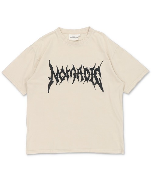 SPINNS（スピンズ）の「ピグメント加工バックプリントTシャツ/バンT風/古着風/短丈（Tシャツ/カットソー・メンズ・ブラウン/ブラック/カーキ/ホワイト・ONESIZE）」の12枚目の写真