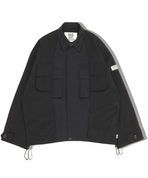 elephant TRIBAL fabrics(エレファントトライバルファブリックス)の「elephant TRIBAL fabrics Double Military Jacket(カバーオール・メンズ・カーキ/ブラック・FREE)」の3枚目の写真