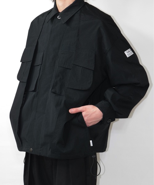 elephant TRIBAL fabrics(エレファントトライバルファブリックス)の「elephant TRIBAL fabrics Double Military Jacket(カバーオール・メンズ・カーキ/ブラック・FREE)」の5枚目の写真