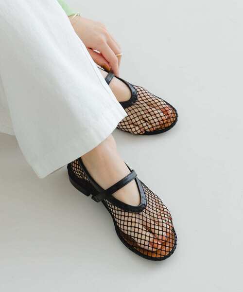 AGL 25SS フラットシューズ マルチカラー Ballet flat with flowers Black Ceramic Full Flowers | AGL Shoes