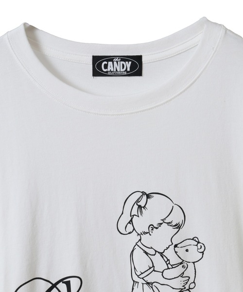 Candy Stripper（キャンディストリッパー）の「CLEVER OATH BIG BIG Tシャツ（Tシャツ/カットソー・レディース・ブラック/オフホワイト・FREE）」の6枚目の写真