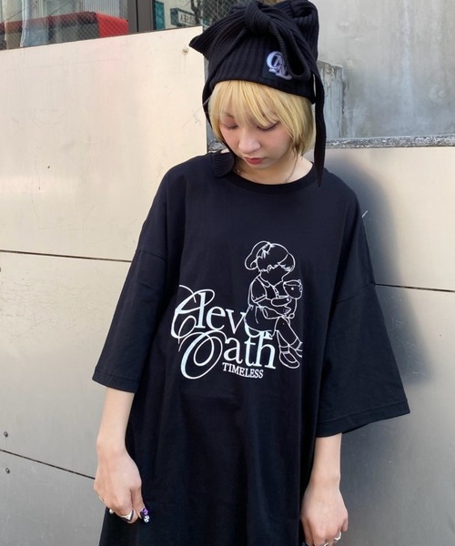 Candy Stripper（キャンディストリッパー）の「CLEVER OATH BIG BIG Tシャツ（Tシャツ/カットソー・レディース・ブラック/オフホワイト・FREE）」の16枚目の写真