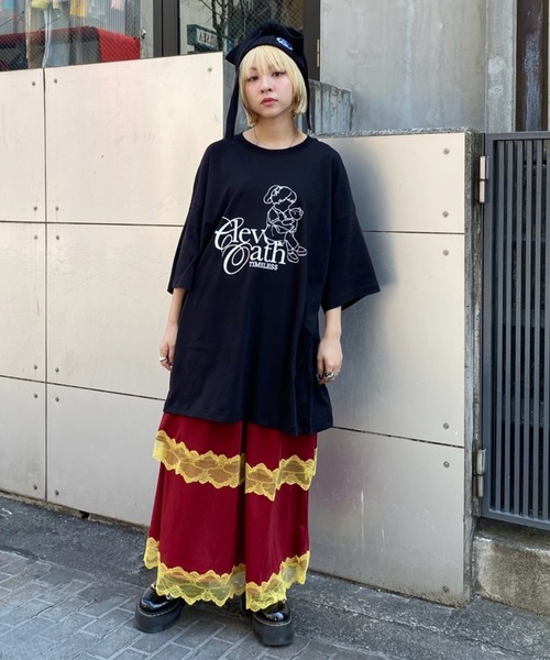 Candy Stripper（キャンディストリッパー）の「CLEVER OATH BIG BIG Tシャツ（Tシャツ/カットソー・レディース・ブラック/オフホワイト・FREE）」の14枚目の写真