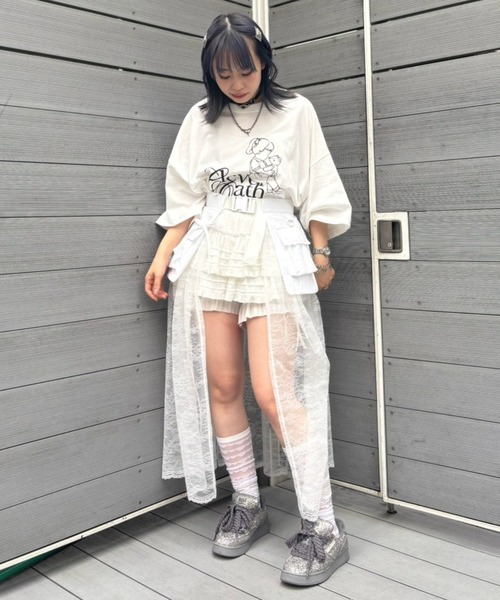 Candy Stripper（キャンディストリッパー）の「CLEVER OATH BIG BIG Tシャツ（Tシャツ/カットソー・レディース・ブラック/オフホワイト・FREE）」の21枚目の写真